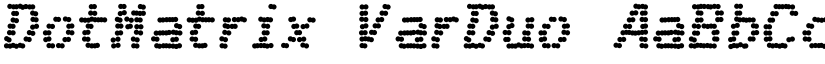 DotMatrix VarDuo font