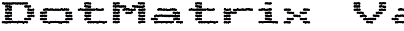 DotMatrix VarQuad font
