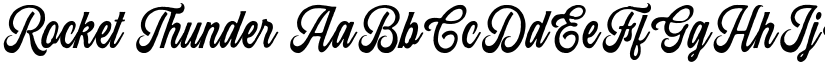 Rocket Thunder font