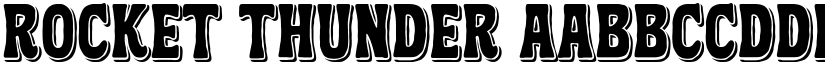 Rocket Thunder font