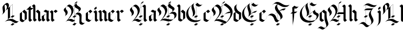 Lothar Reiner font download