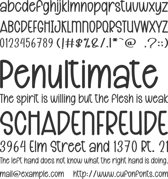 Destination Stories font preview