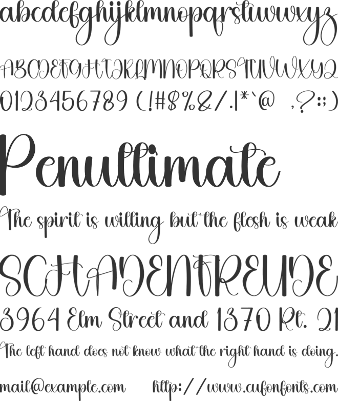 Feel Anything font preview