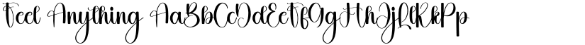 Feel Anything font