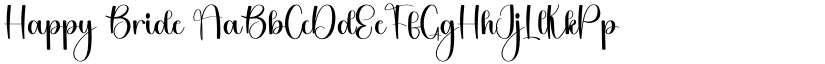 Happy Bride font