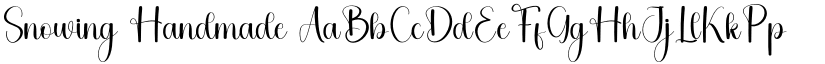 Snowing Handmade font