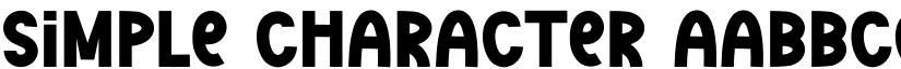 Simple Character font download
