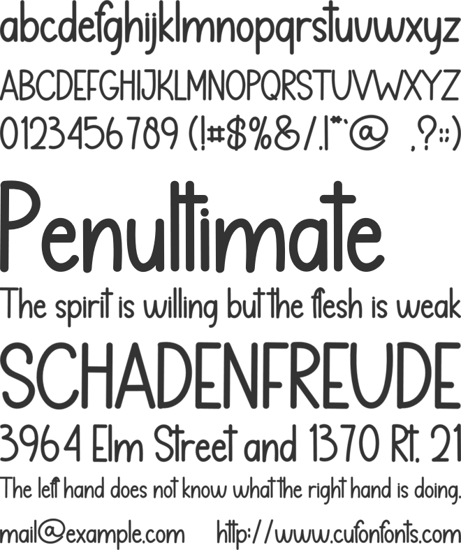 Nothing Notebook font preview