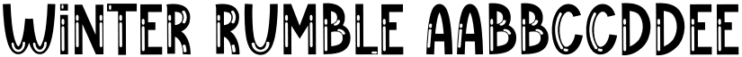 Winter Rumble font