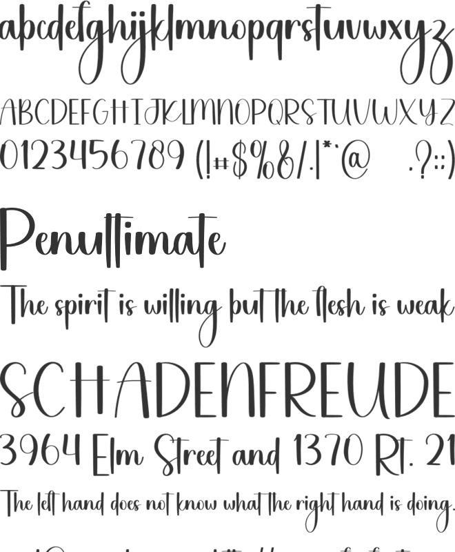 Jhonathan font preview