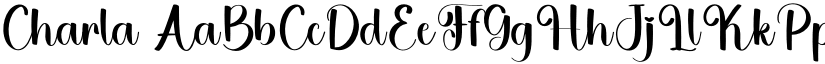 Charla font