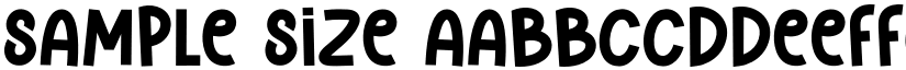 Sample Size font