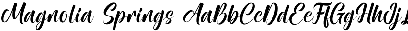 Magnolia Springs font download