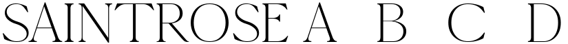 SAINTROSE font