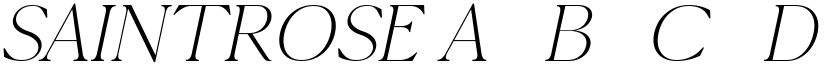 SAINTROSE font