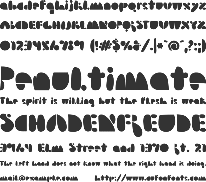 Arsenale Blue font preview