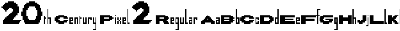 20th Century Pixel 2 font download