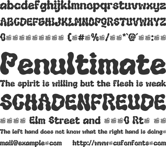 Oleho Senthor Trial font preview