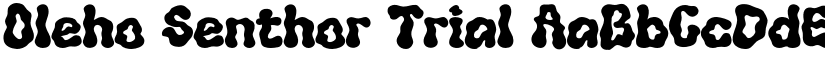 Oleho Senthor Trial font