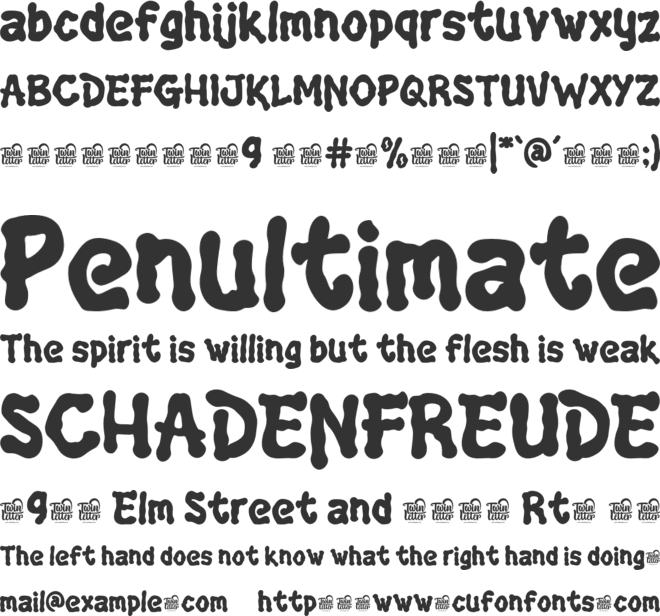 Nduro Konal Trial font preview