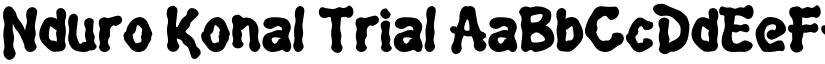 Nduro Konal Trial font