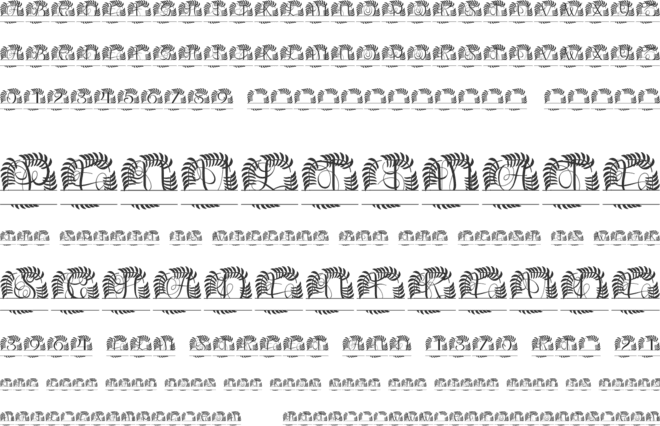 Aristova Split Monogram font preview