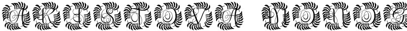 Aristova Monogram font