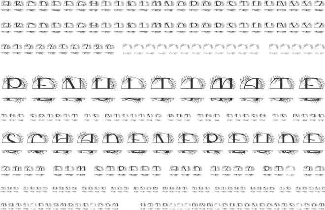 Crestelle Split Monogram font preview
