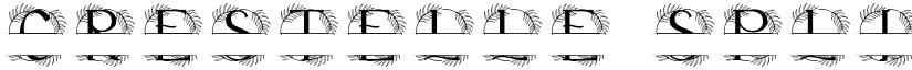 Crestelle Split Monogram font