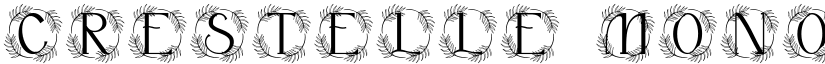 Crestelle Monogram font