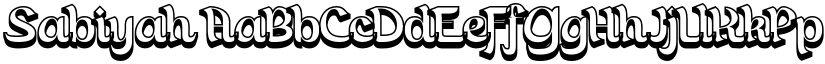 Sabiyah font