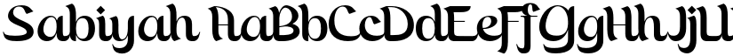 Sabiyah font download