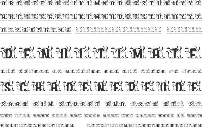 Monarque Split Monogram font preview