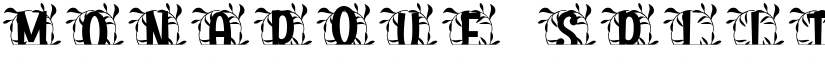 Monarque Split Monogram font