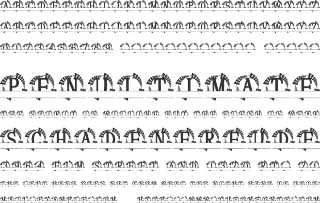 Regalia Split Monogram font preview