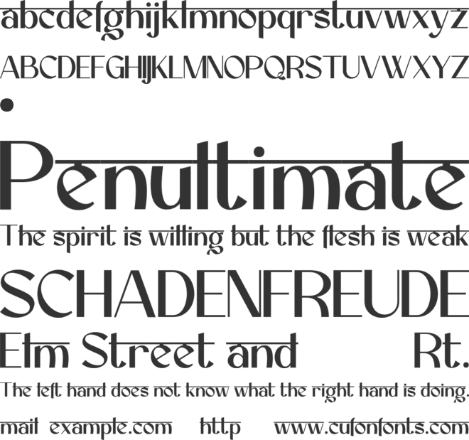 HOULJOE font preview