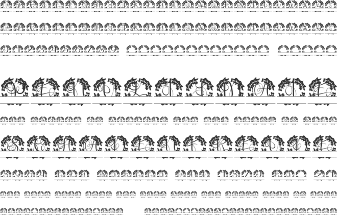 Nouveau Split Monogram font preview