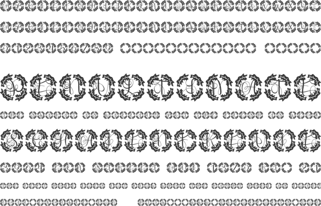 Nouveau Monogram font preview