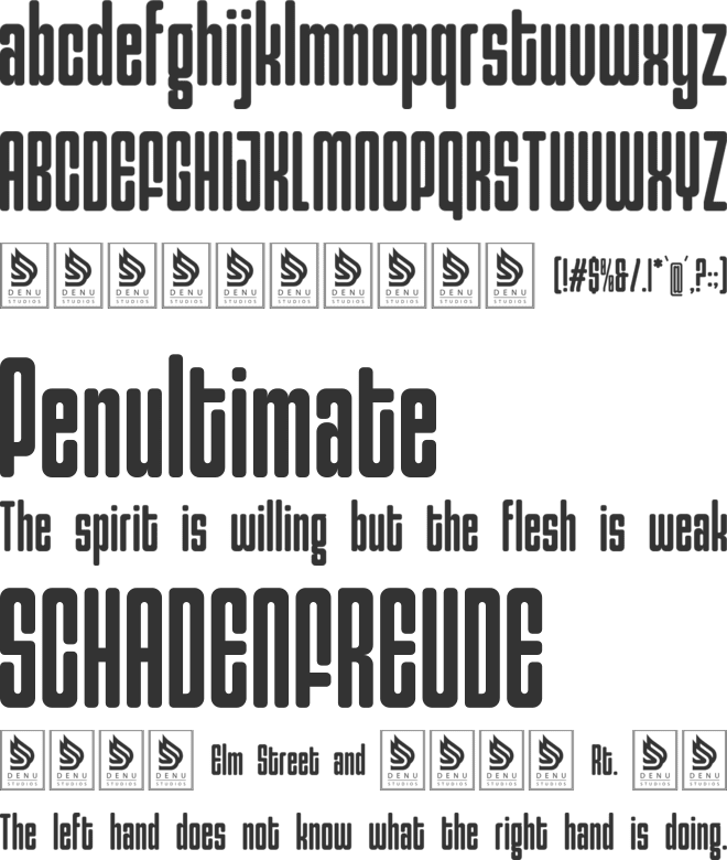 Gerebong font preview