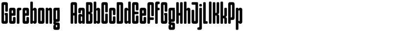 Gerebong font download