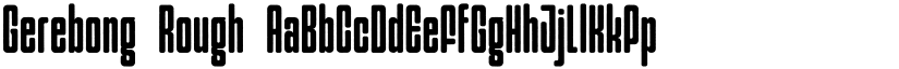 Gerebong Rough font