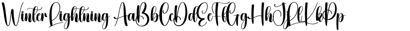 Winter Lightning font download