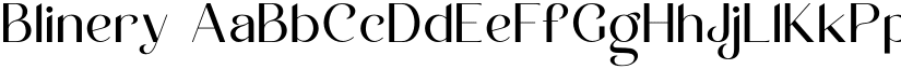 Blinery font