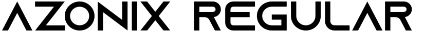 Azonix Regular font