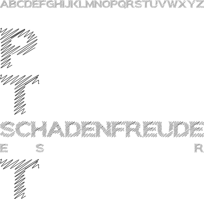 SCRIBBLE font preview