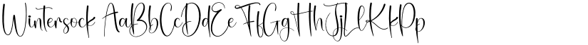 Wintersock font
