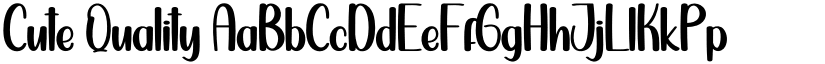 Cute Quality font