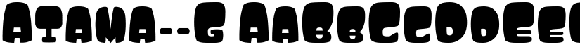 Atama__G font download