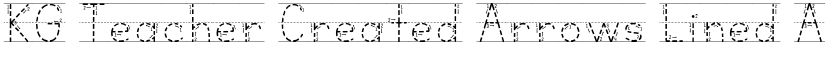 KG Teacher Created Arrows Lined font