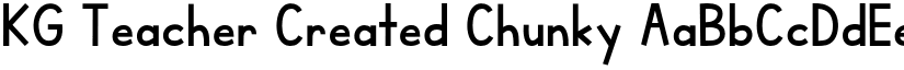 KG Teacher Created Chunky font